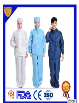 Factory Wholesale High Quality Hot-sale Polyester Filament Recyclable Antistatic Suit With Cap 